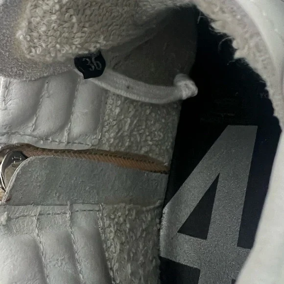 P448 Skate Mid Sneaker White Size 36- Italian Leather - Picture 2 of 6